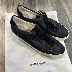Common Projects Black Leather Sneakers